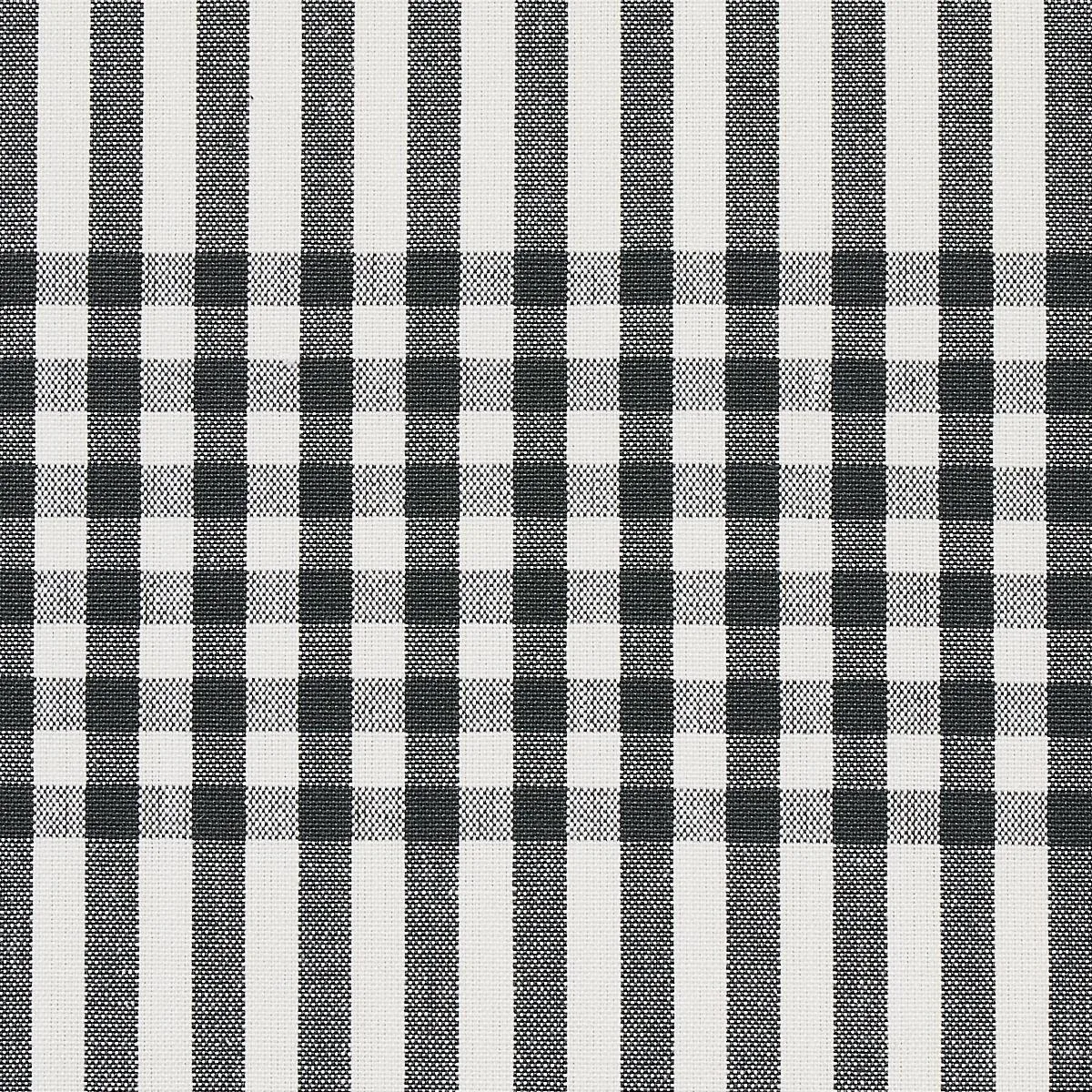 Schumacher 80800 Bergen Plaid Slate fabric swatch
