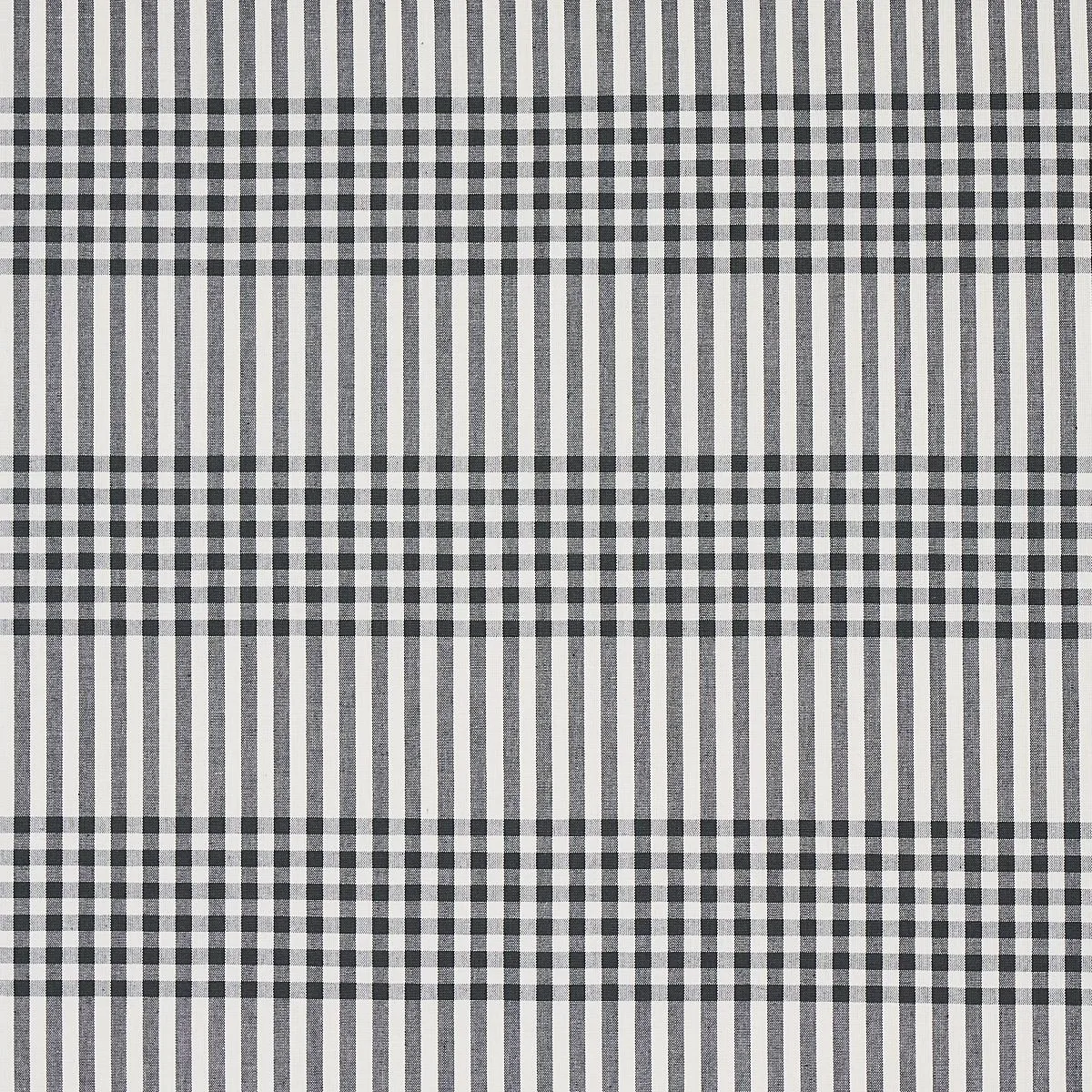 Schumacher 80800 Bergen Plaid Slate fabric swatch