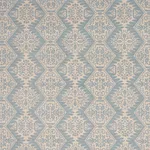 Schumacher 182701 Berkeley Hand Printed Silk Cornflower fabric swatch