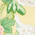 Schumacher 175878 Bermuda Blossoms Yellow fabric swatch