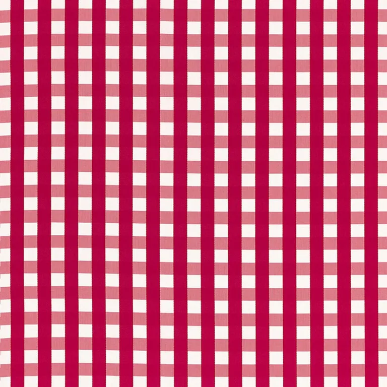 Schumacher 68062 Bermuda Check Azalea fabric swatch