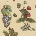 Schumacher 181892 Berry Grove Butter fabric swatch
