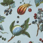Schumacher 181891 Berry Grove Sky fabric swatch