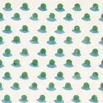 Schumacher 179732 Berry Hand Block Print Grass & Sky fabric swatch