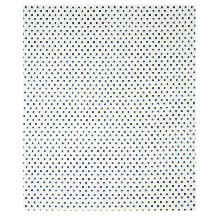 Schumacher 179731 Berry Hand Block Print Indigo & Sky fabric swatch