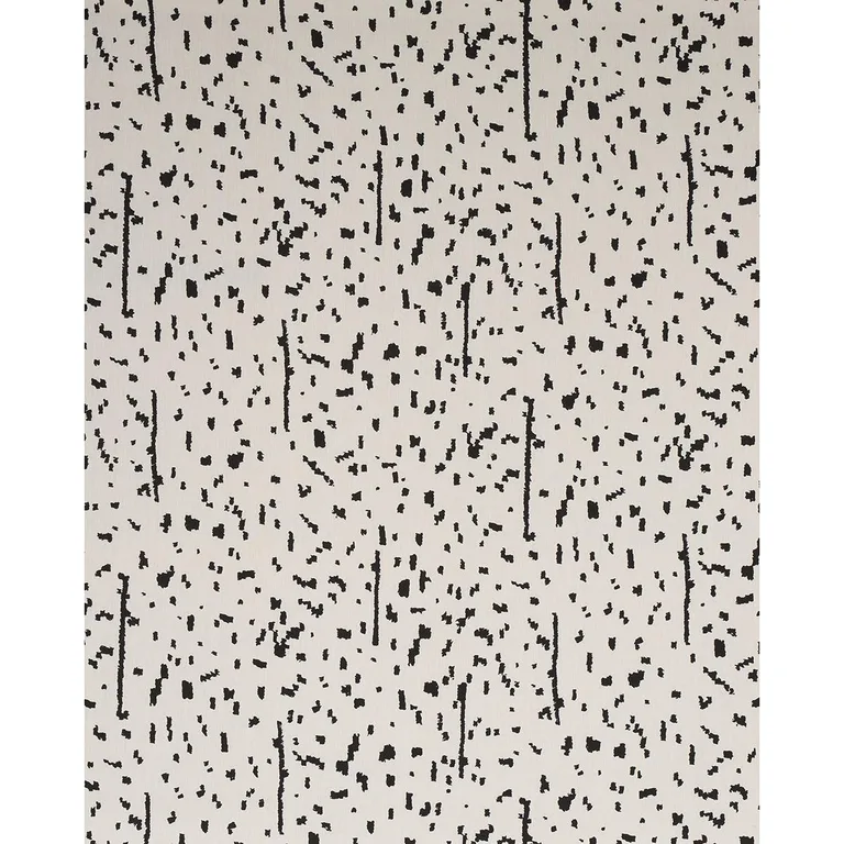 Schumacher 180311 Bespotted Black fabric swatch