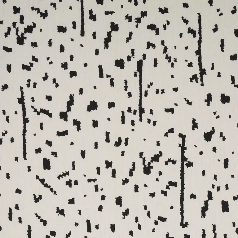 Schumacher 180311 Bespotted Black fabric swatch