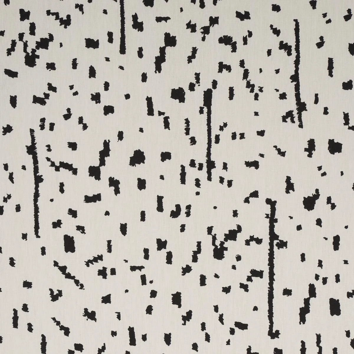 Schumacher 180311 Bespotted Black fabric swatch