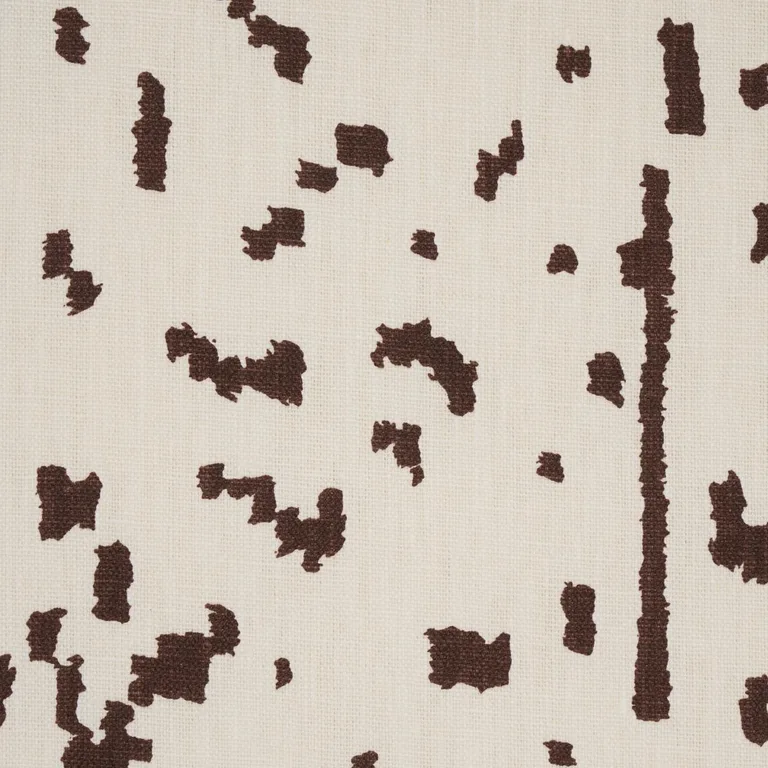 Schumacher 180312 Bespotted Brown fabric swatch