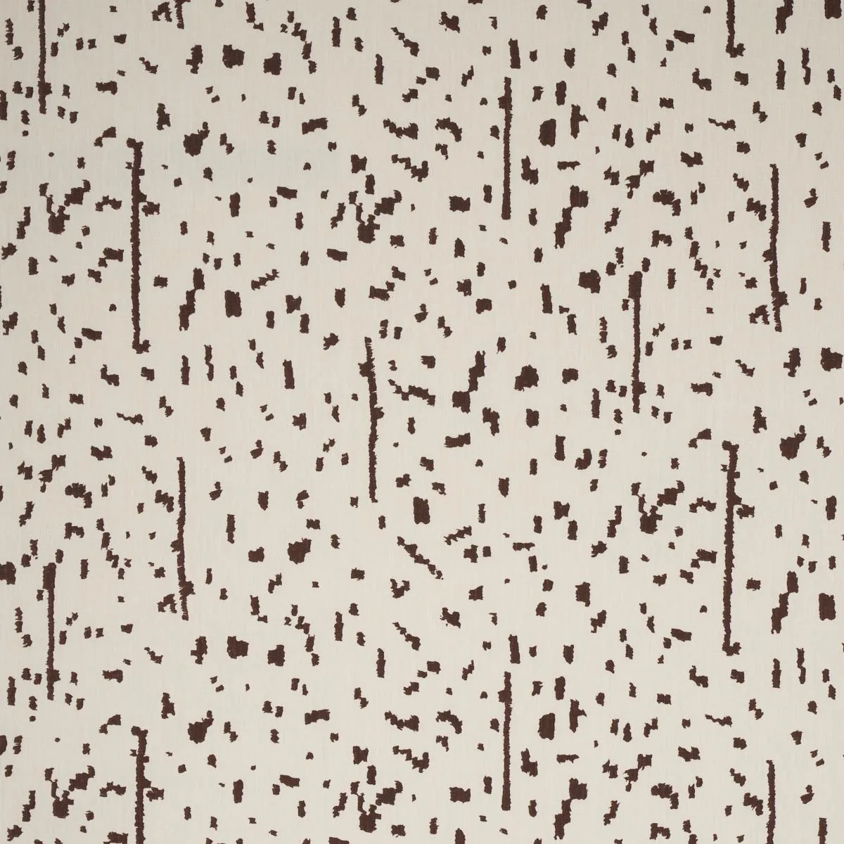 Schumacher 180312 Bespotted Brown fabric swatch