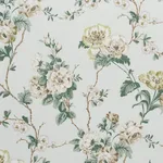 Schumacher 178402 Betty Chintz Celadon fabric swatch