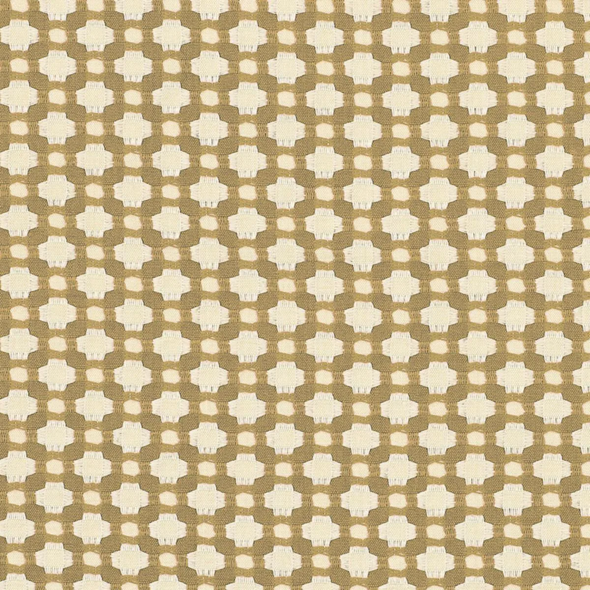 Schumacher 62616 Betwixt Biscuit/Ivory fabric swatch