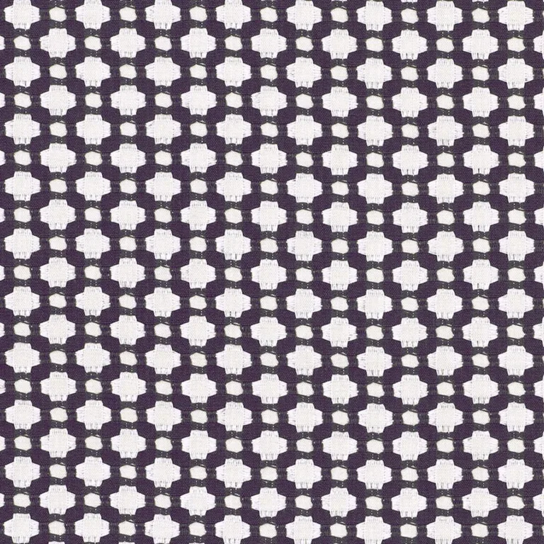 Schumacher 62610 Betwixt Charcoal/Ecru fabric swatch