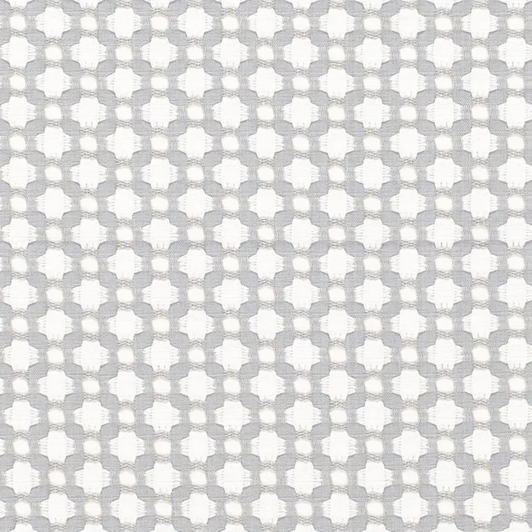 Schumacher 65684 Betwixt Zinc/Blanc fabric swatch