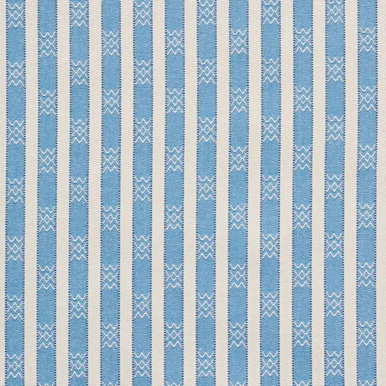 Schumacher 74210 Beverly Stripe Cobalt fabric swatch