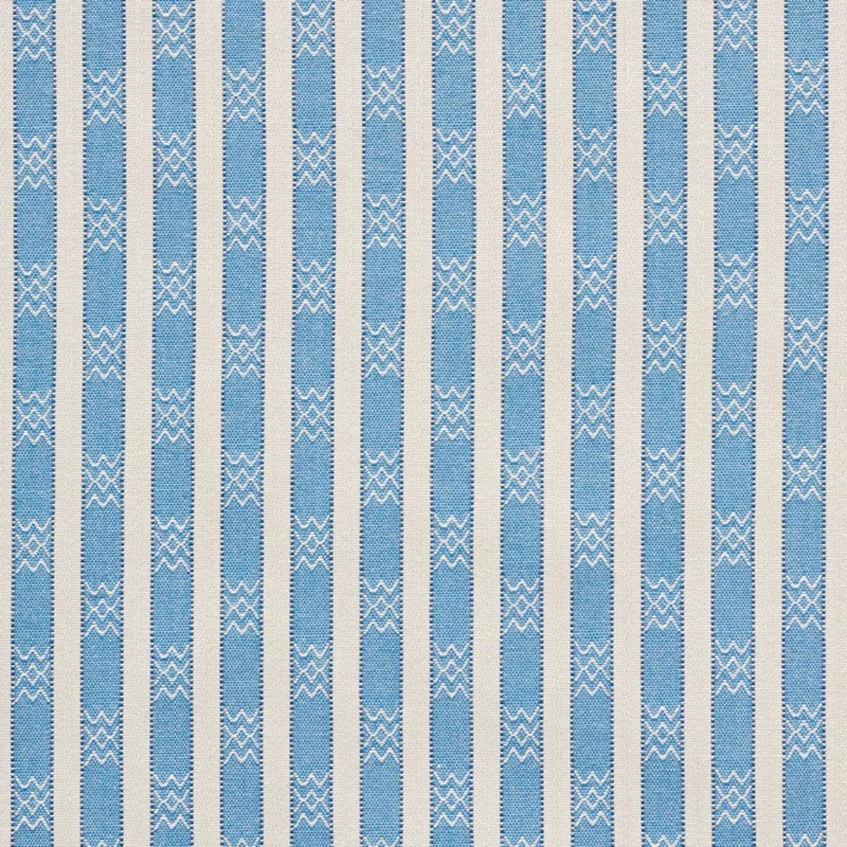 Schumacher 74210 Beverly Stripe Cobalt fabric swatch
