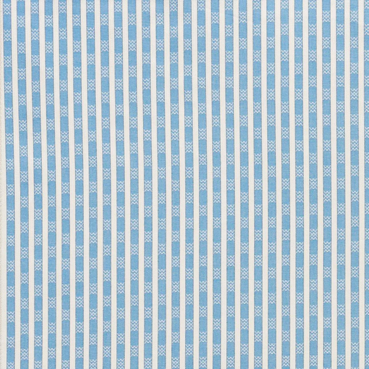 Schumacher 74210 Beverly Stripe Cobalt fabric swatch