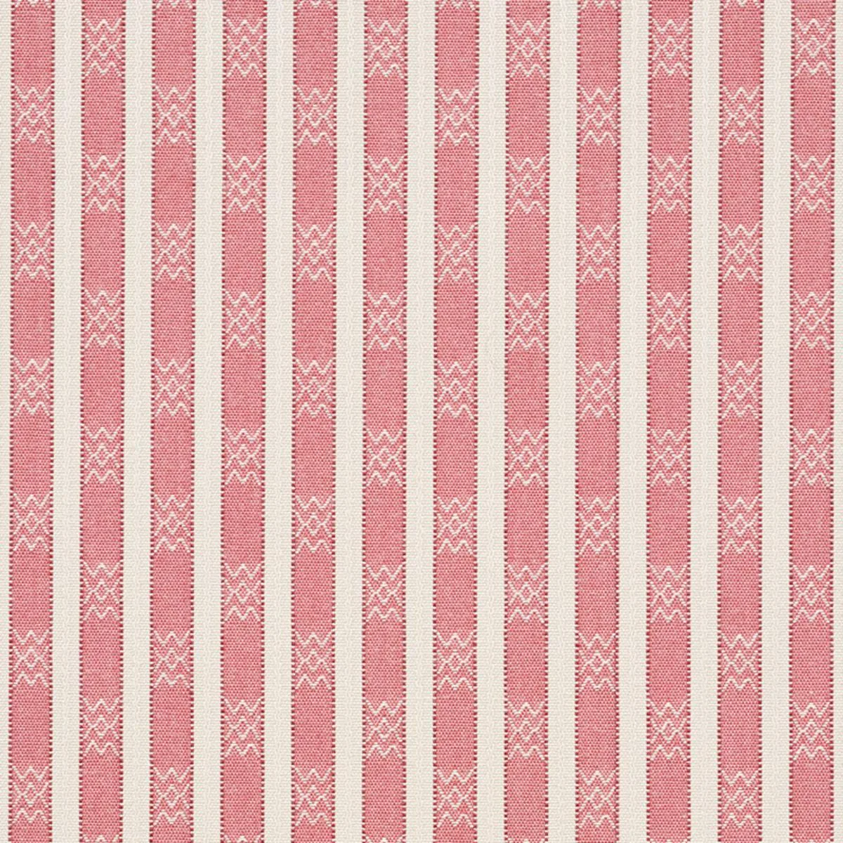 Schumacher 74212 Beverly Stripe Red fabric swatch
