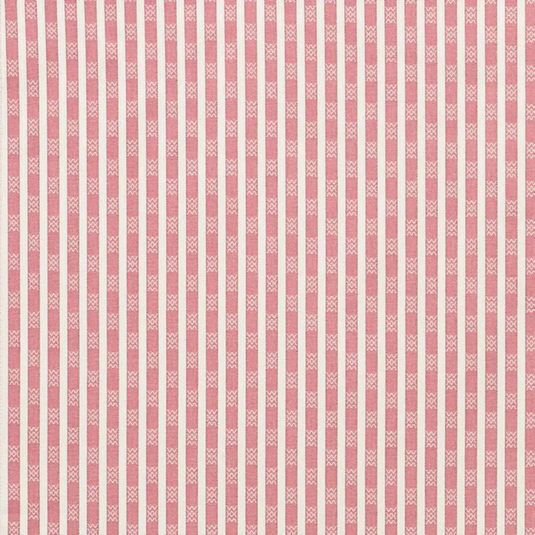 Schumacher 74212 Beverly Stripe Red fabric swatch