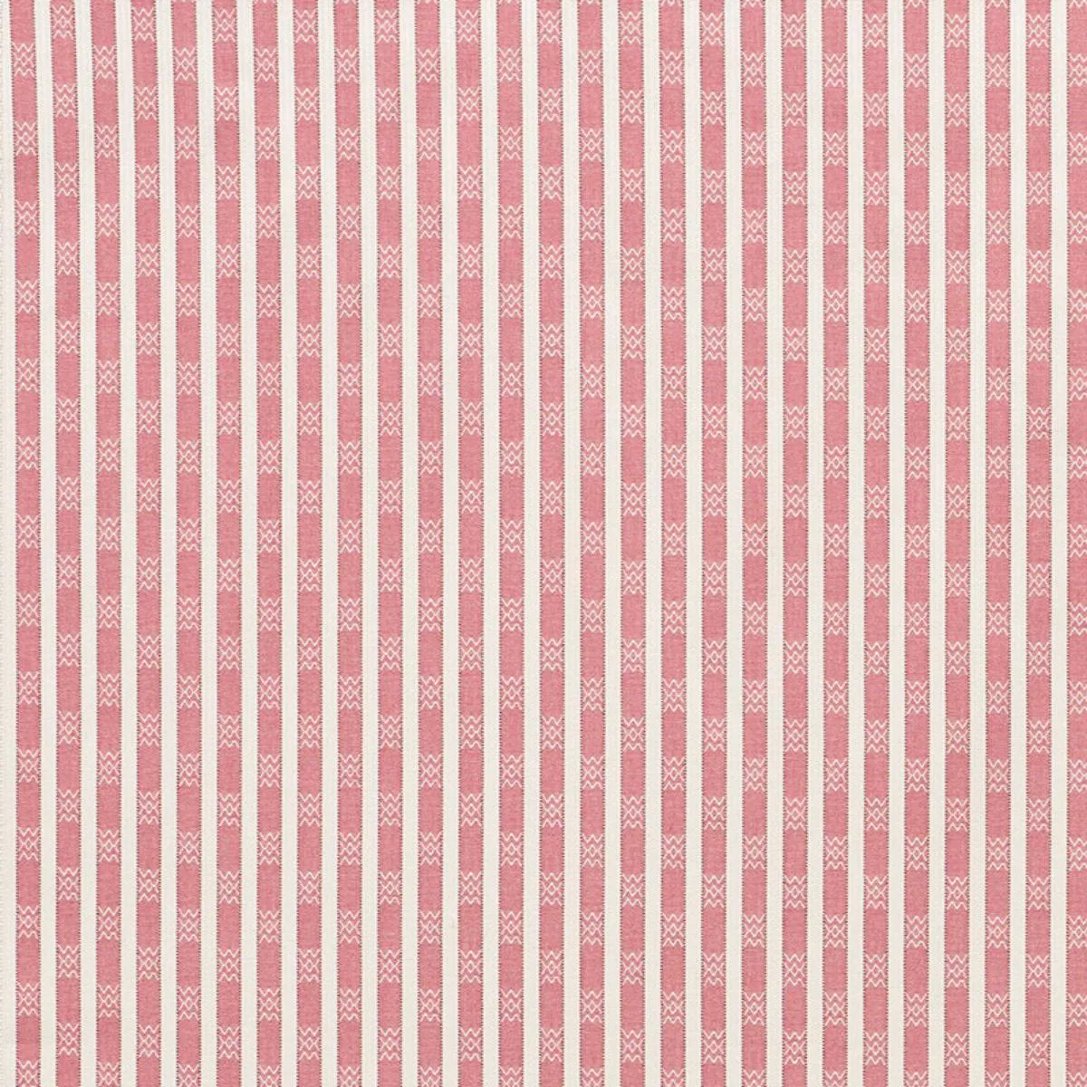 Schumacher 74212 Beverly Stripe Red fabric swatch