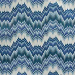 Schumacher 78792 Bezique Flamestitch Velvet Lapis fabric swatch