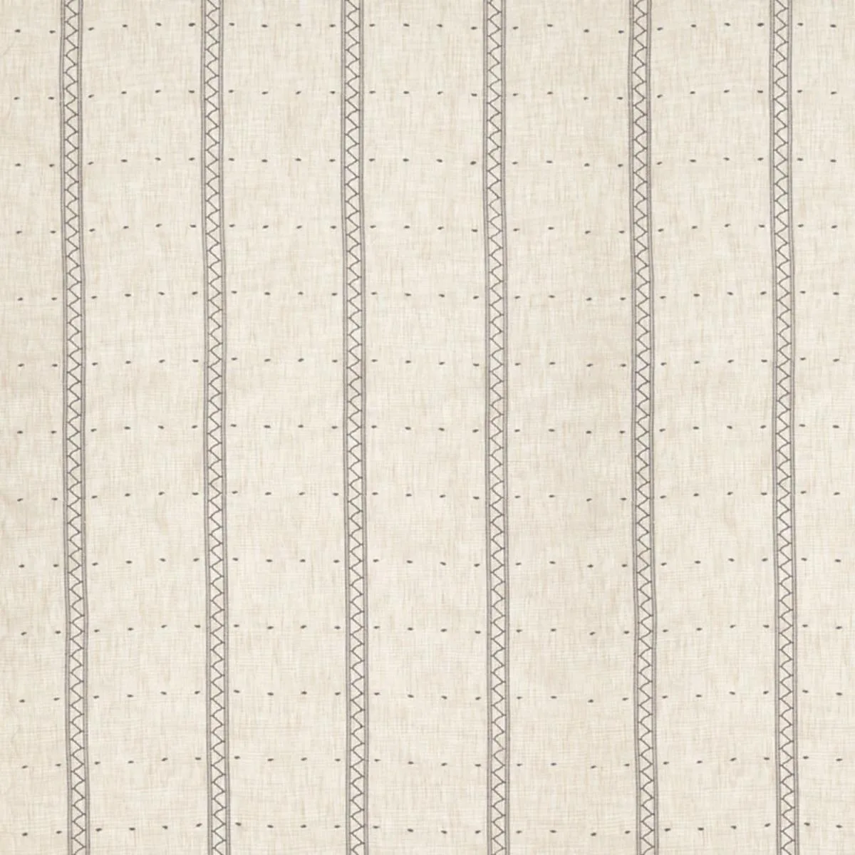 Schumacher 75800 Bhuttis Sheer Natural fabric swatch