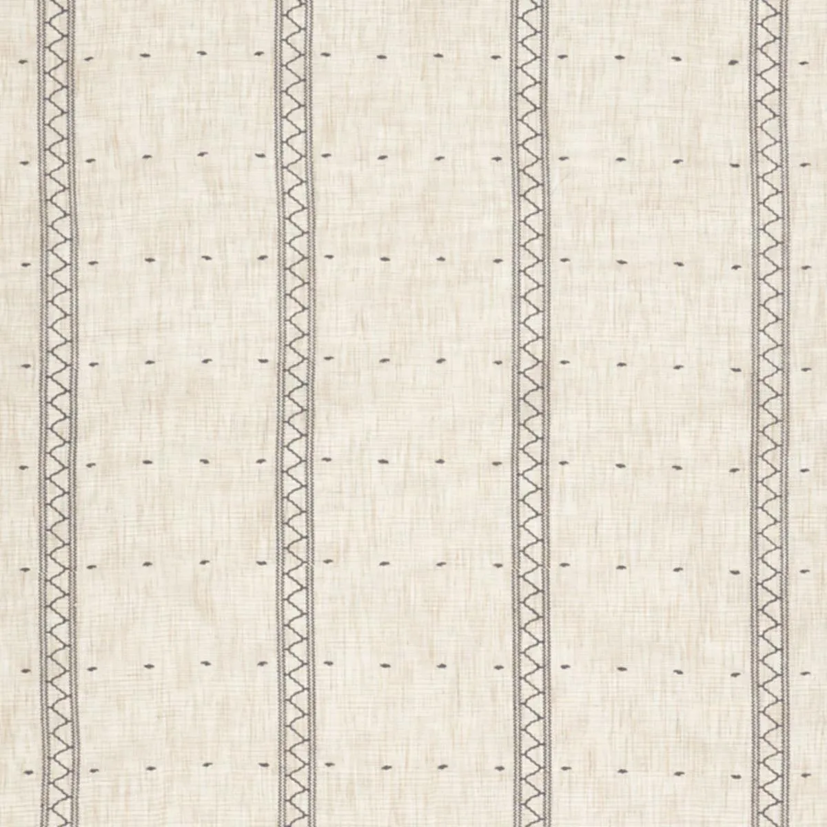 Schumacher 75800 Bhuttis Sheer Natural fabric swatch