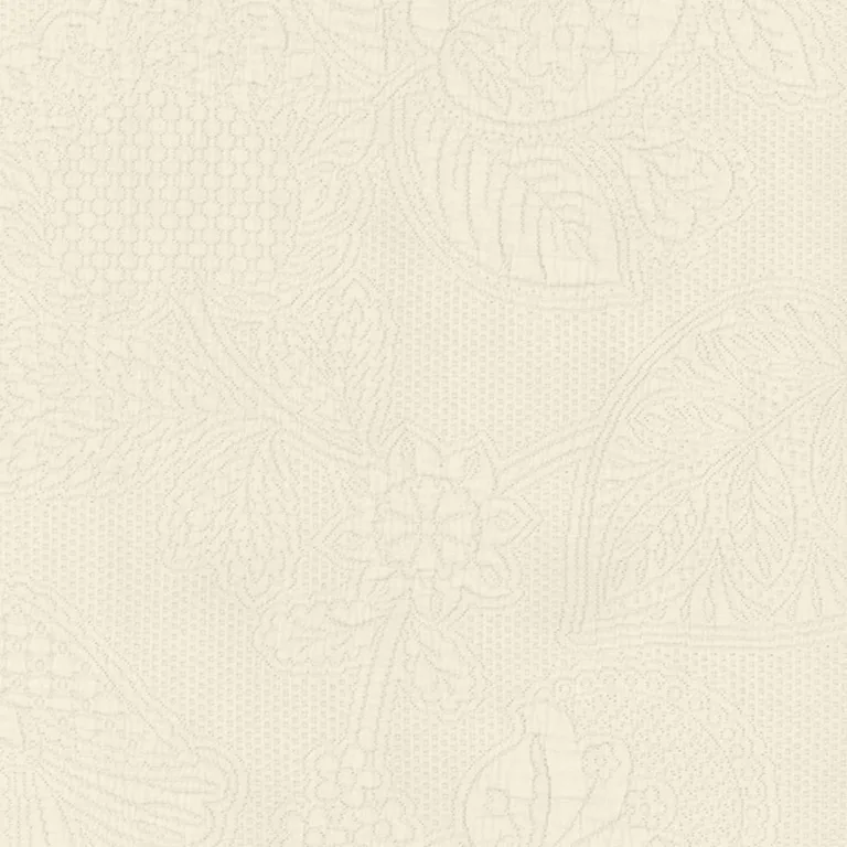 Schumacher 55650 Bianca Matelassé Ivory fabric swatch