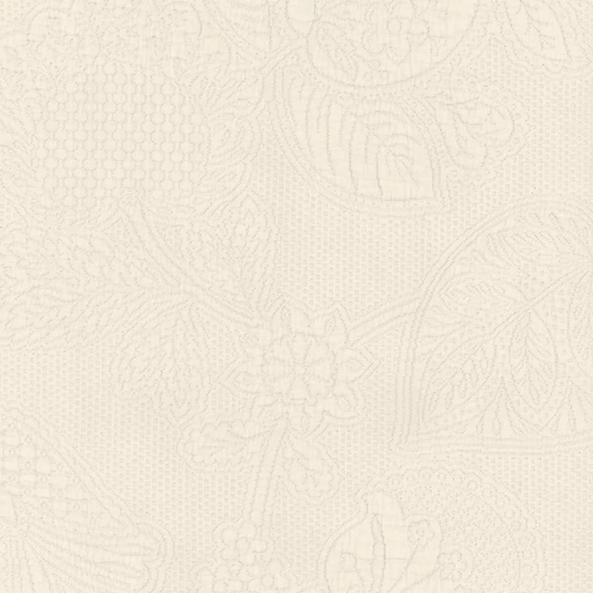 Schumacher 55650 Bianca Matelassé Ivory fabric swatch