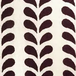 Schumacher 179272 Bindi Hand Block Print Aubergine fabric swatch