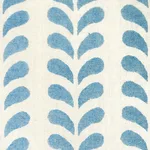 Schumacher 179270 Bindi Hand Block Print Blue fabric swatch
