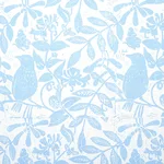 Schumacher 179212 Bird & Bee Sky fabric swatch