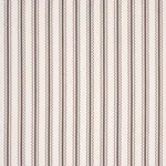 Schumacher 83704 Birdie Ticking Stripe Brown fabric swatch