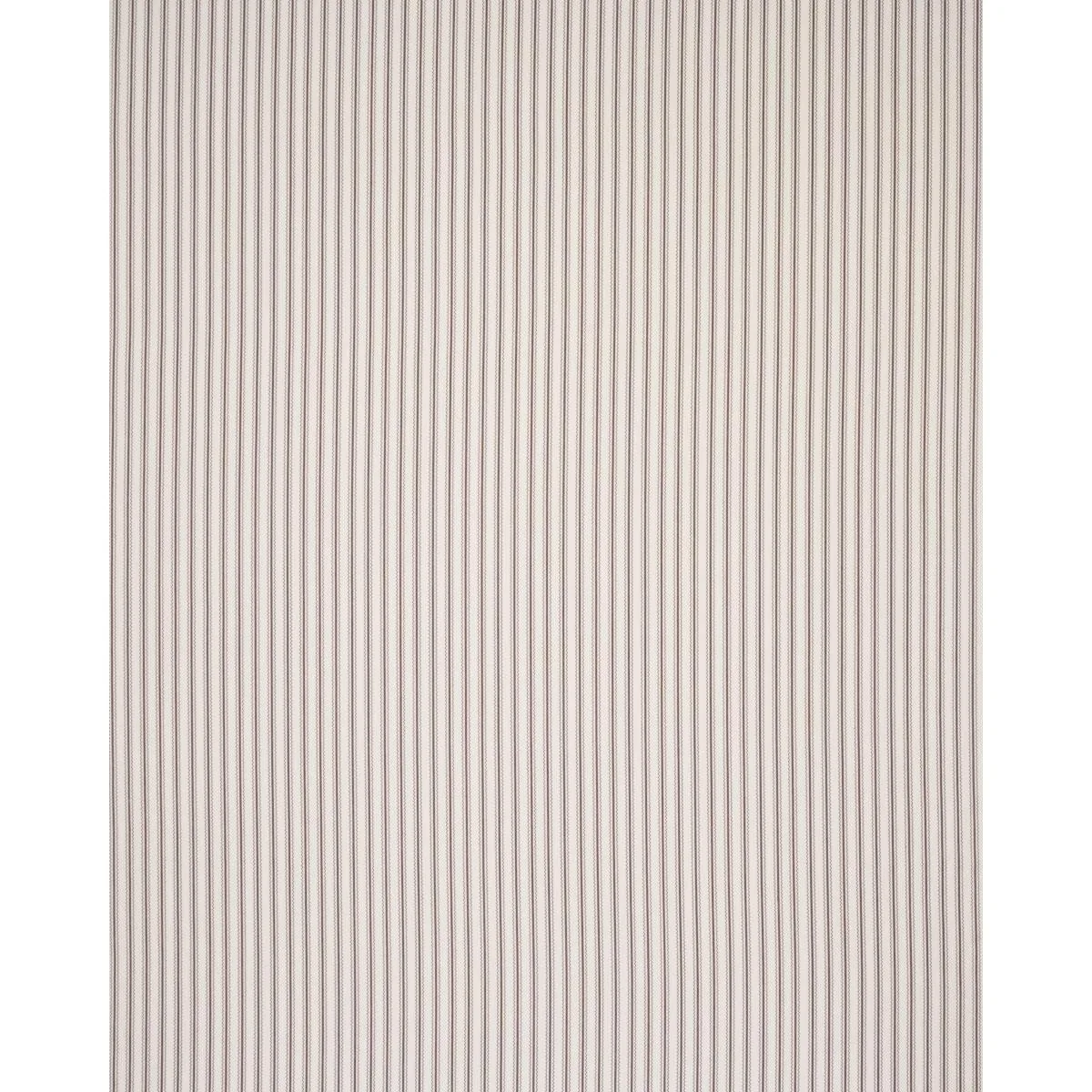 Schumacher 83704 Birdie Ticking Stripe Brown fabric swatch
