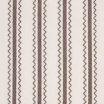Schumacher 83704 Birdie Ticking Stripe Brown fabric swatch
