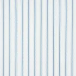 Schumacher 83701 Birdie Ticking Stripe China Blue fabric swatch