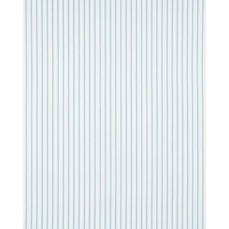 Schumacher 83701 Birdie Ticking Stripe China Blue fabric swatch