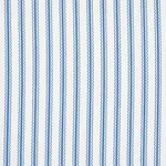 Schumacher 83702 Birdie Ticking Stripe Indigo fabric swatch