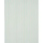 Schumacher 83700 Birdie Ticking Stripe Leaf Green fabric swatch
