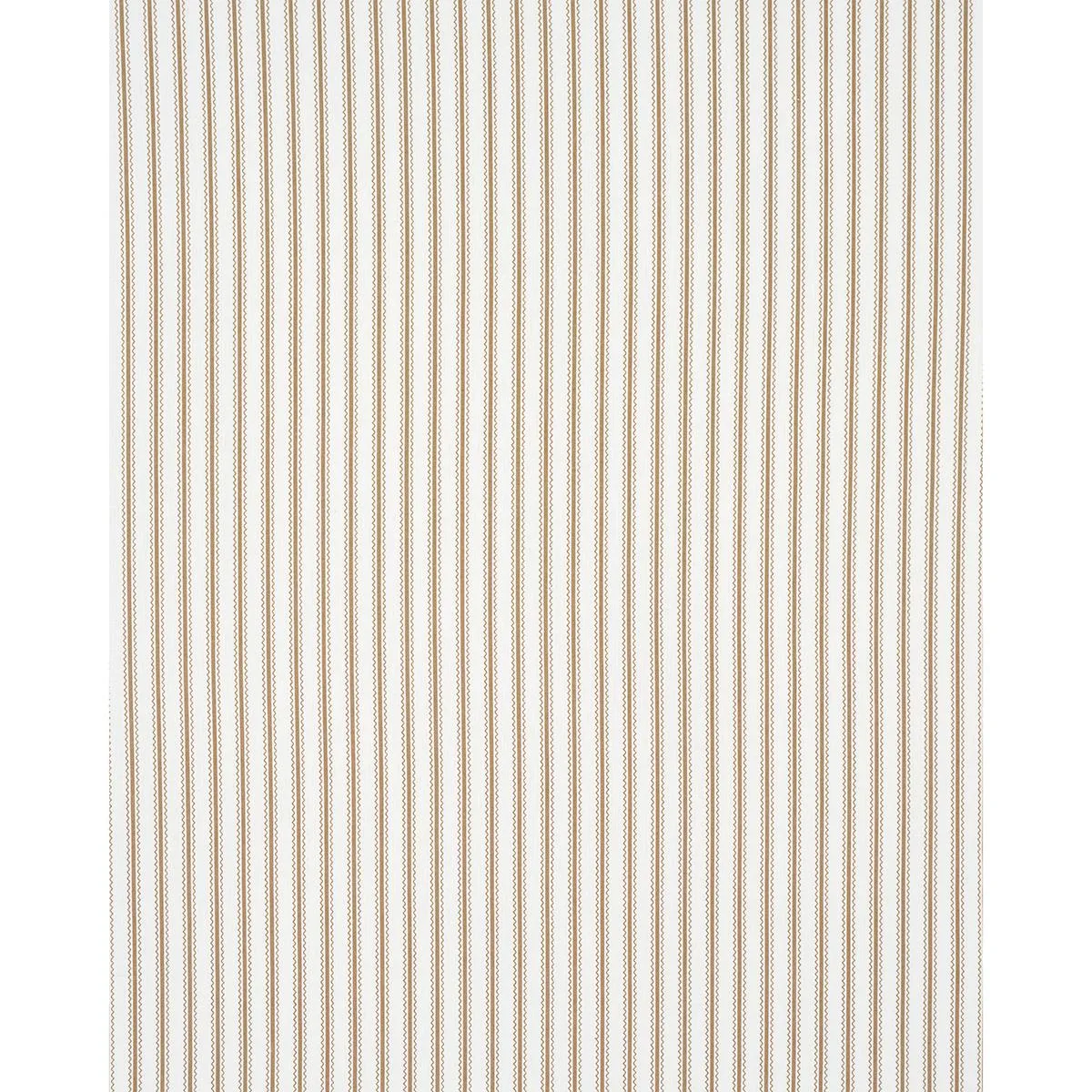 Schumacher 83703 Birdie Ticking Stripe Neutral fabric swatch