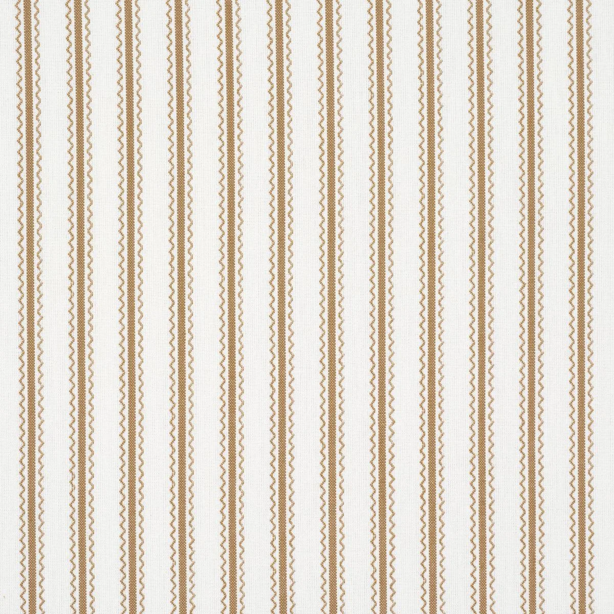 Schumacher 83703 Birdie Ticking Stripe Neutral fabric swatch