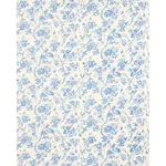 Schumacher 1048044 Birds Of Paradise Blue fabric swatch