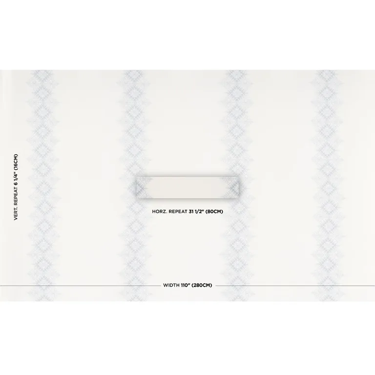 Schumacher 85120 Birgitta Sheer Sky fabric swatch