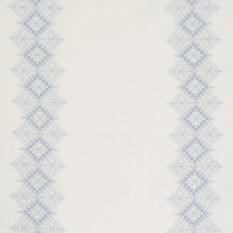 Schumacher 85120 Birgitta Sheer Sky fabric swatch