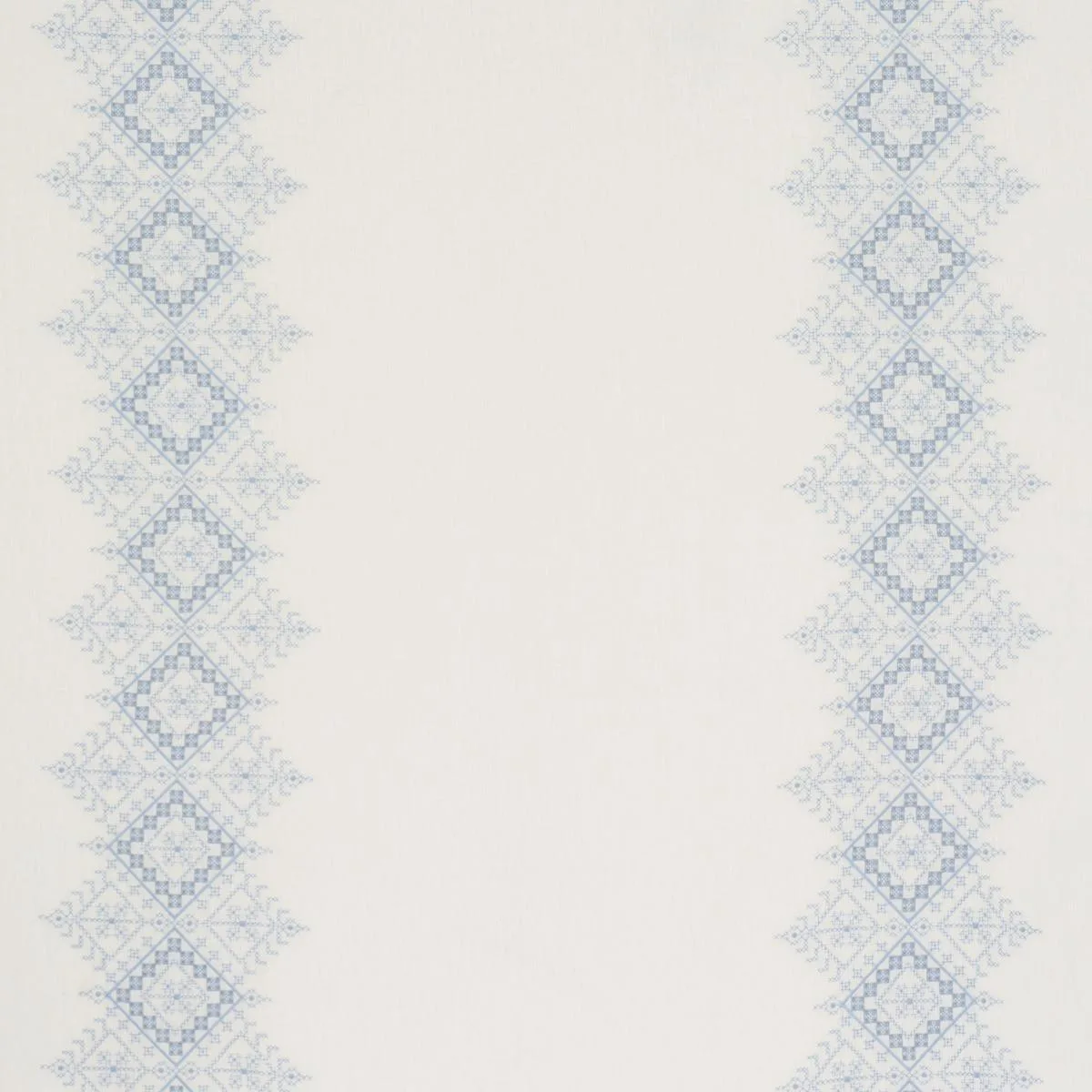 Schumacher 85120 Birgitta Sheer Sky fabric swatch