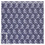 Schumacher 179000 Bixi Dragon Blue fabric swatch