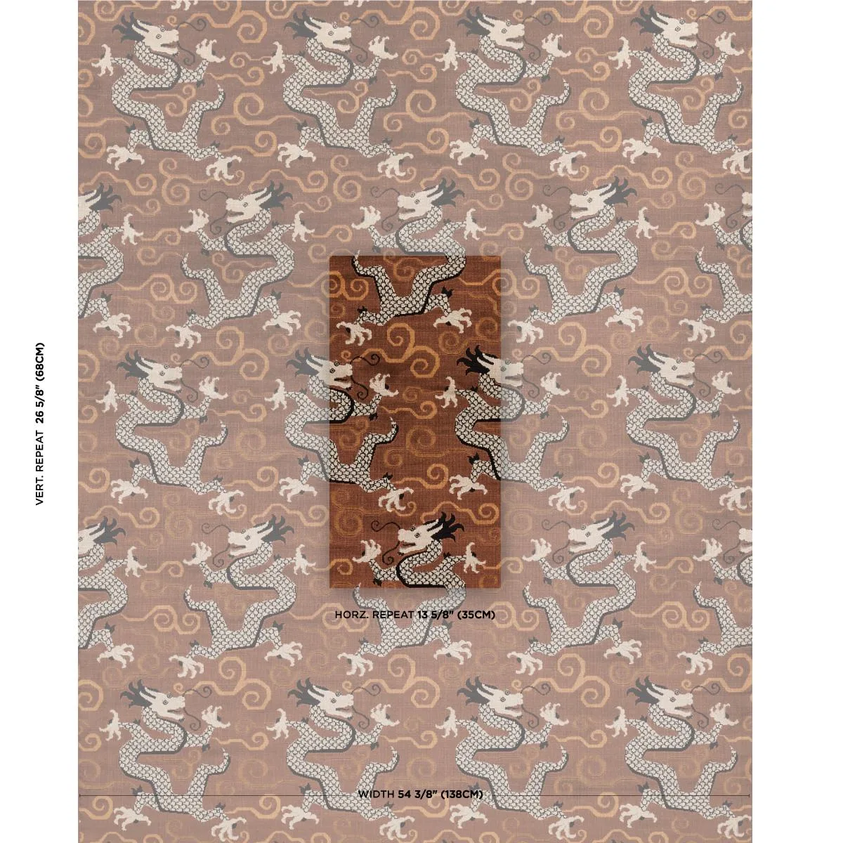 Schumacher 73977 Bixi Velvet Bronze fabric swatch