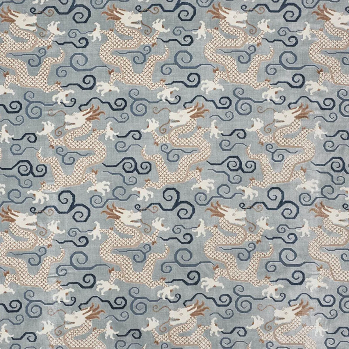 Schumacher 73973 Bixi Velvet Celestine fabric swatch