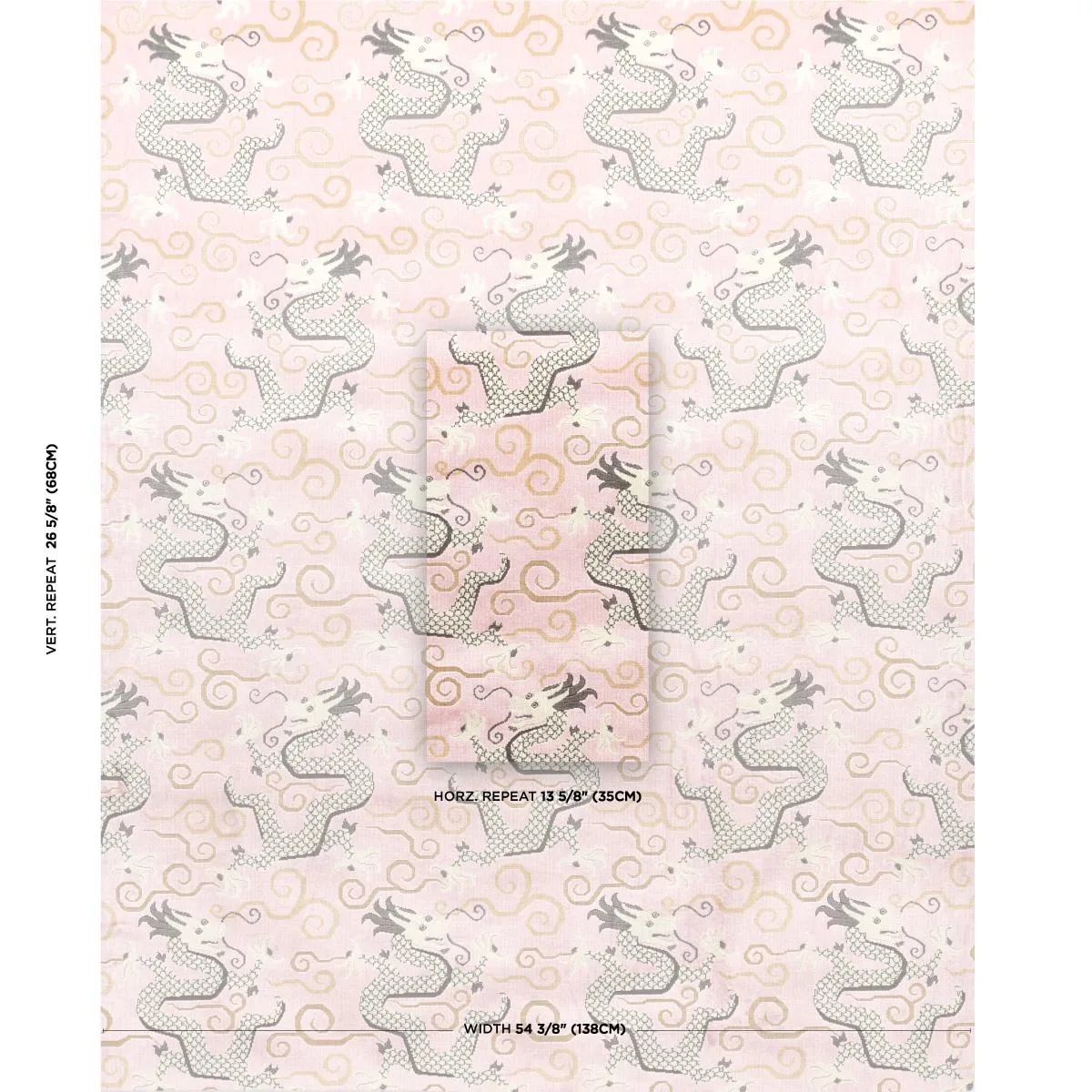 Schumacher 73978 Bixi Velvet Rose Quartz fabric swatch