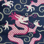 Schumacher 73970 Bixi Velvet Sapphire fabric swatch
